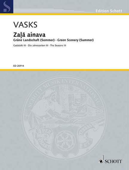 Vasks, P: Zaļa ainava
