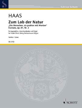 Haas, J: Zum Lob der Natur op. 81/2