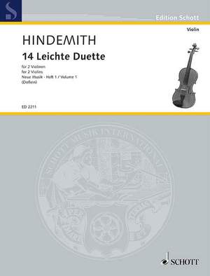 Hindemith, P: 14 Easy Pieces