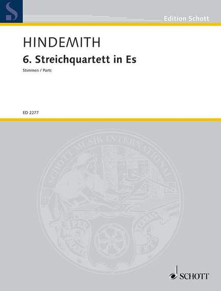Hindemith, P: 6th String Quartet in Eb