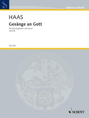 Haas, J: Gesänge an Gott op. 68