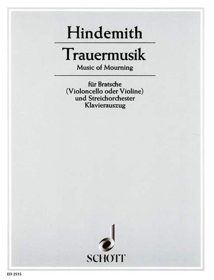 Hindemith, P: Trauermusik