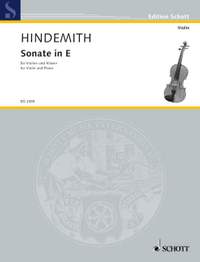 Hindemith: Violin Sonata in E Major