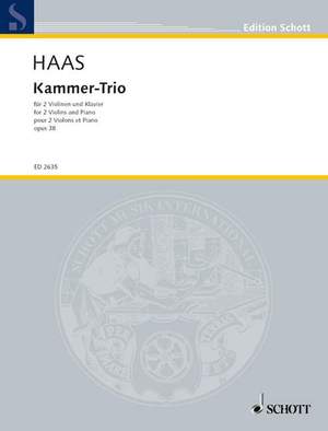 Haas, J: Kammer-Trio op. 38