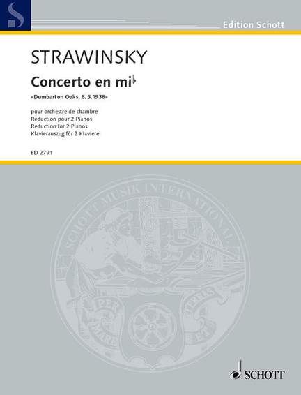 Stravinsky, I: Concerto in E flat "Dumbarton Oaks"
