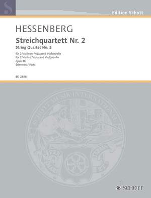 Hessenberg, K: String quartet No. 2 op. 16