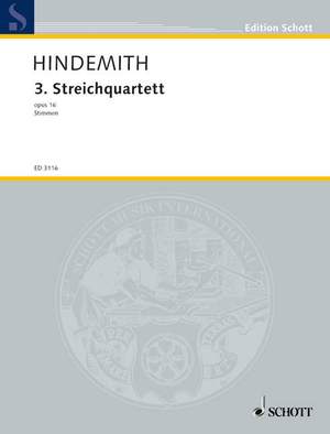 Hindemith, P: 3rd String Quartet op. 16