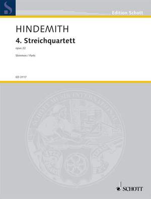Hindemith, P: 4th String Quartet op. 22
