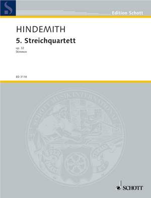 Hindemith, P: 5th String Quartet op. 32