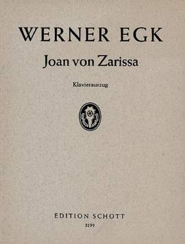 Egk, W: Joan von Zarissa