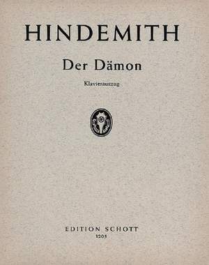 Hindemith, P: Der Dämon op. 28