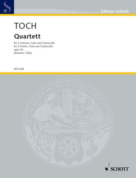 Toch, E: Quartett op. 34