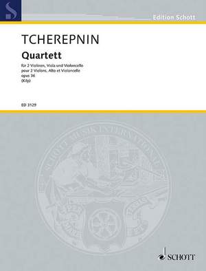 Tcherepnin, A: Quartet op. 36