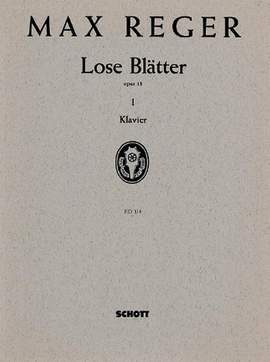 Reger: Lose Blätter op. 13 Band 1