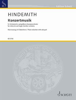 Hindemith, P: Konzertmusik op. 48