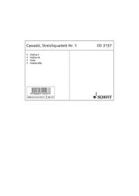 Cassadó, G: String quartet No. 1 F Minor