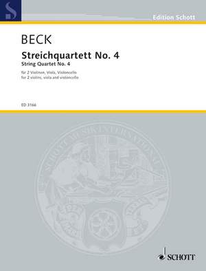 Beck, C: String quartet No. 4