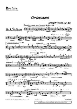 Haas, J: Christnacht op. 85