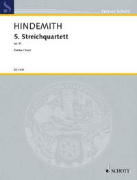 Hindemith, P: 5th String Quartet op. 32