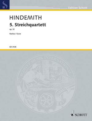 Hindemith, P: 5th String Quartet op. 32