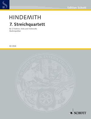 Hindemith, P: 7th  String Quartet in E flat