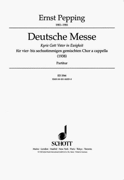 Pepping, E: Deutsche Messe