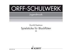 Keetman, G: Spielstücke für Blockflöten Issue 1a