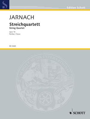 Jarnach, P: Streichquartett op. 16
