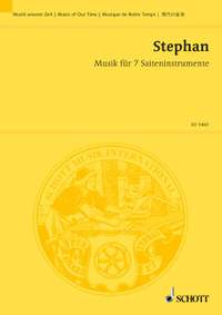 Stephan, R: Musik für 7 Saiteninstrumente