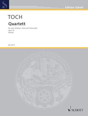 Toch, E: Quartett op. 34