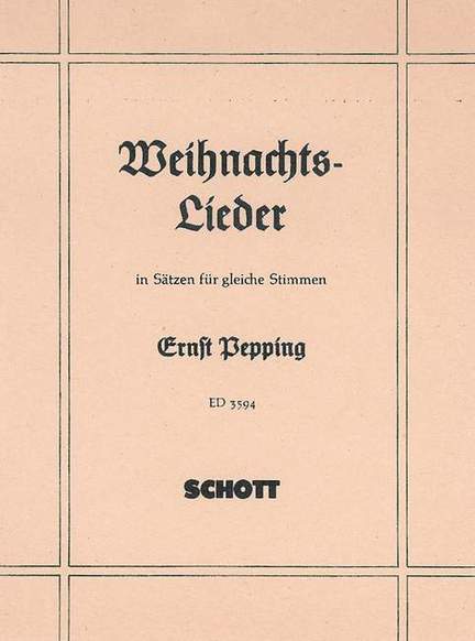 Pepping, E: Weihnachtslieder