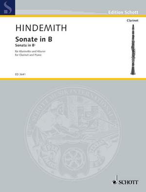 Hindemith, P: Clarinet Sonata in Bb