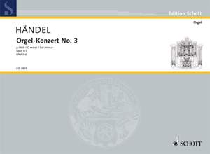 Handel, G F: Organ Concerto No. 3 G Minor op. 4/3 HWV 291