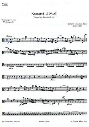 Bach, J S: Concerto D minor BWV 1052