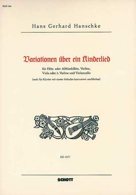 Hanschke, H G: Variationen über ein Kinderlied