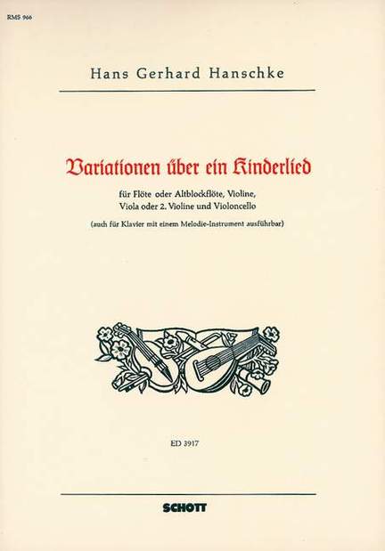 Hanschke, H G: Variationen über ein Kinderlied