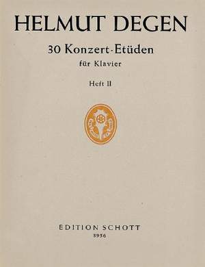 Degen, H: 30 Konzertetüden Vol. 2