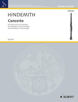 Hindemith, P: Clarinet Concerto