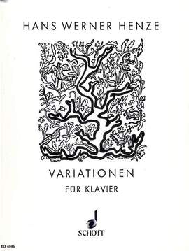 Henze, H W: Variations for piano op. 13