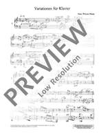 Henze, H W: Variations for piano op. 13 Product Image