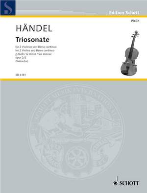 Handel: Trio Sonata in G minor, op. 2/2