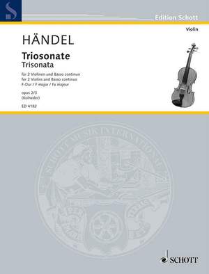 Handel: Trio Sonata for 2 violins and continuo in F major, op. 2/3