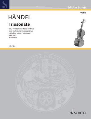 Handel: Trio Sonata in G minor, op. 2/6