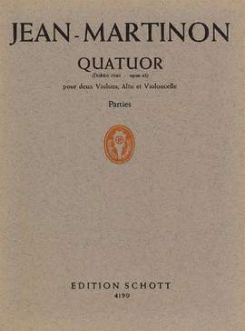 Martinon, J: String quartet op. 43
