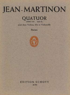 Martinon, J: Streichquartett op. 43