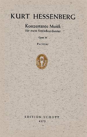 Hessenberg, K: Concertante Music op. 39