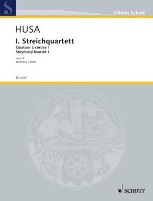 Husa, K: 1. String quartet op. 8