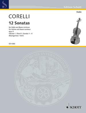 Corelli, A: 12 Sonatas op. 5 Vol. 1
