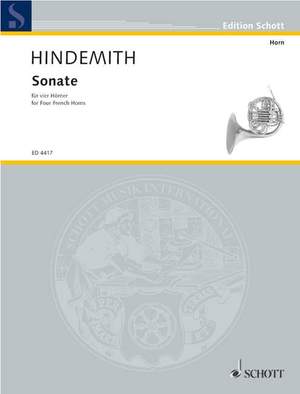 Hindemith, P: Sonata for Four Horns