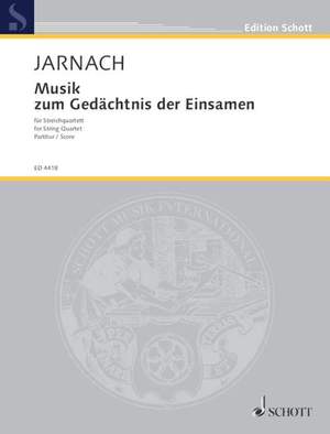 Jarnach, P: Musik zum Gedächtnis der Einsamen